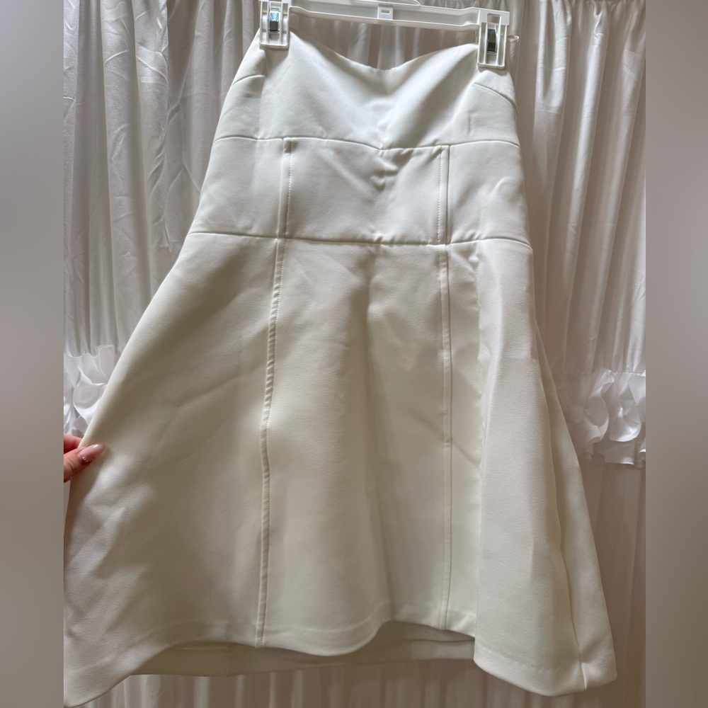 Zara Asymmetrical Cream Skirt